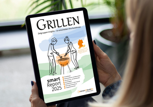 Smartreport Garten: Grills und Grillzubehör – Tablet-Mockup