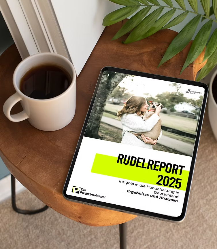 Rudelreport 2025/1 – Tablet-Mockup im Hochformat